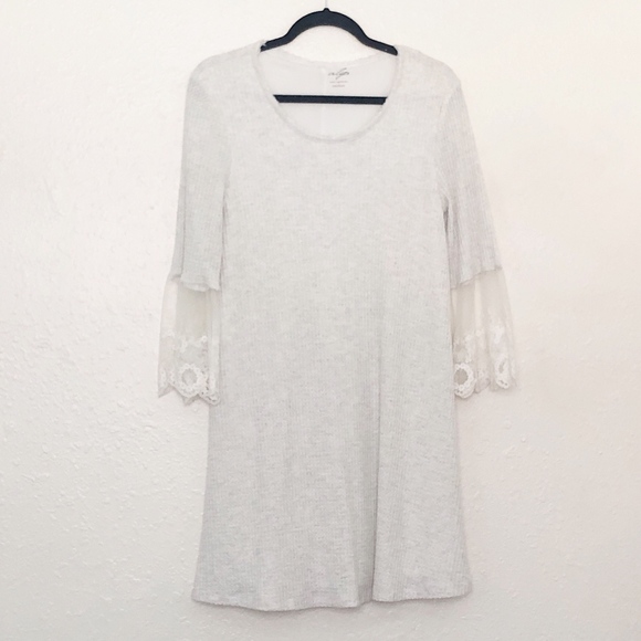 Francescas Alya‎ Boho Lace Knit Sweater Dress M - Picture 1 of 5